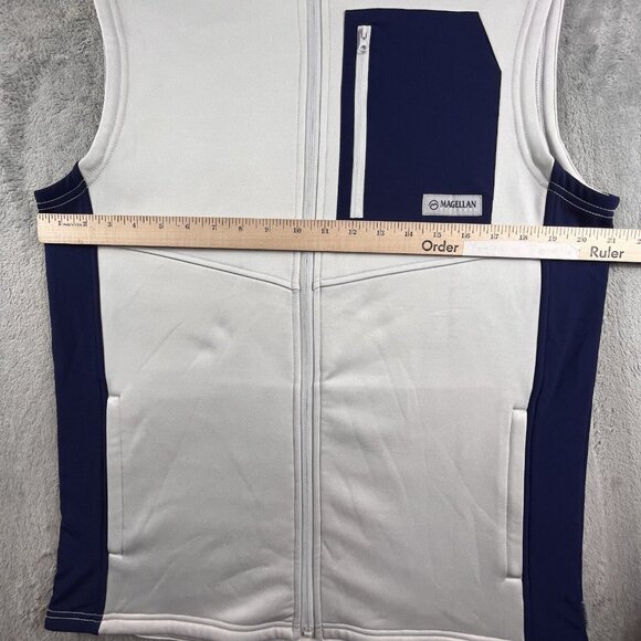 Magellan Fishing Gear Vest Men's Medium Grey Full Zip Moisture Wicking 7361965 - Picture 5 of 14